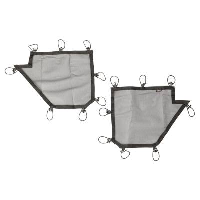 Rugged Ridge - Rugged Ridge 13579.51 Tube Door Cover Kit Rear Pair Black 07-18 Jeep Wrangler JK