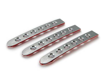 DV8 Offroad - DV8 D-JP-190059-AL-3 Silver Door Handle Insert for 07-18 Jeep Wrangler JK 2DR