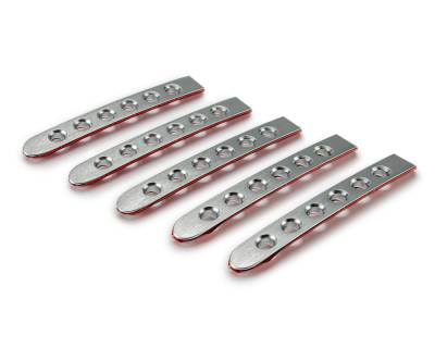 DV8 Offroad - DV8 D-JP-190059-AL-5 Silver Door Handle Inserts for 07-18 Jeep Wrangler JK 4DR