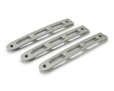 DV8 Offroad - DV8 D-JP-190026-AL-3 Silver Door Handle Inserts for 07-18 Jeep Wrangler JK 2DR