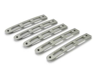 DV8 Offroad - DV8 D-JP-190026-AL-5 Silver Door Handle Inserts for 07-18 Jeep Wrangler JK 4DR