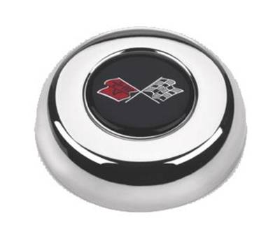 Grant - Grant 5632 GM Licensed Horn Button for GM Corvette Flags