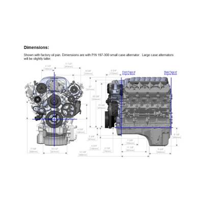 Holley - Holley Performance 20-300BK Accessory Drive Belt Kit for Ford Car 415 445 Godzil