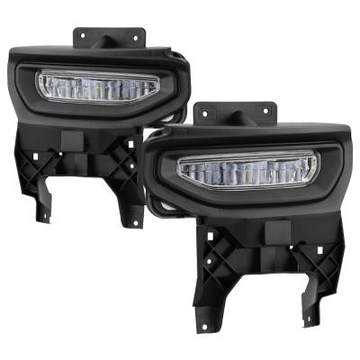 Spyder Auto - Spyder Auto 9043222 Fog Light w/Switch Clear for 16-18 GMC Sierra 1500