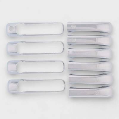 Trim Illusion - Trim Illusion DH275 Front/Rear Door Handle Covers Chrome for Ram Trucks