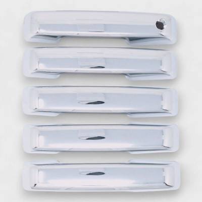 Trim Illusion - Trim Illusion DH323 Front/Rear Door Handle Covers Chrome Ford Bronco