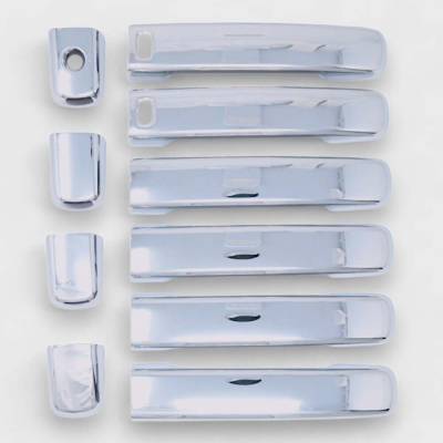 Trim Illusion - Trim Illusion DH330 Front/Rear Door Handle Covers Chrome for Altima/Frontier