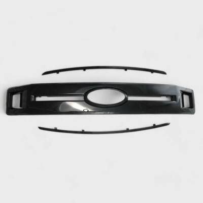 Trim Illusion - Trim Illusion ABS6515BLK Black Front Grille Overlay for 18-20 Ford F150 XLT