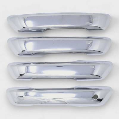 Trim Illusion - Trim Illusion DH328 Front/Rear Door Handle Covers Chrome for Grand Cherokee WL