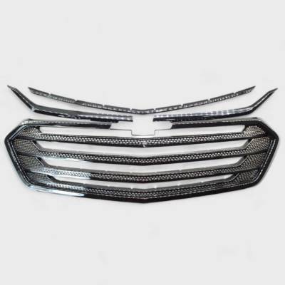 Trim Illusion - Trim Illusion ABS6507BLK Black Front Grille Overlay 18-21 Chevy Traverse