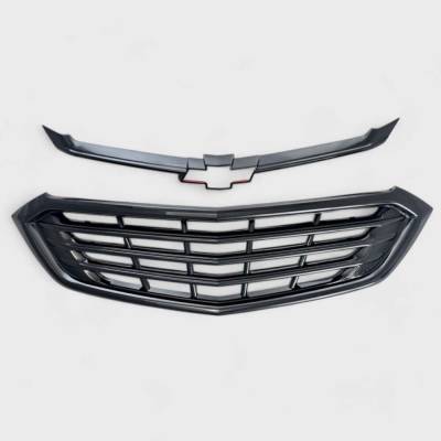 Trim Illusion - Trim Illusion ABS6502BLK Black Front Grille Overlay 18-21 Chevy Equinox