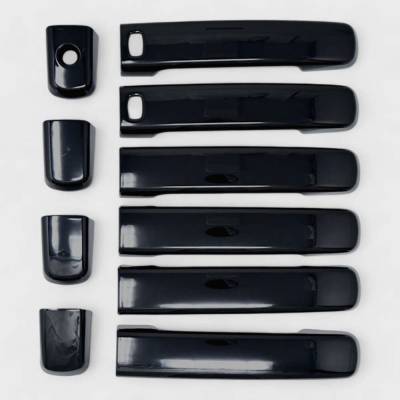 Trim Illusion - Trim Illusion DH6330BLK Front/Rear Door Handle Covers Black for Altima/Frontier