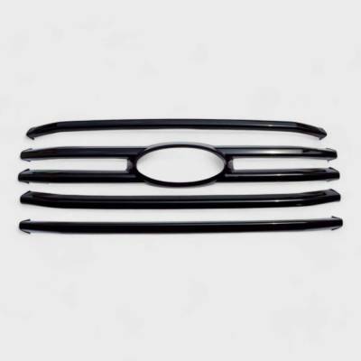 Trim Illusion - Trim Illusion ABS6411BLK Black Front Grille Overlay 15-17 Ford F150 XLT