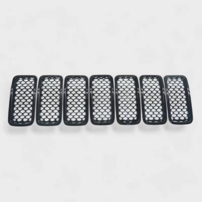 Trim Illusion - Trim Illusion ABS6503BLK Black Front Grille Overlay for 19-23 Jeep Renegade