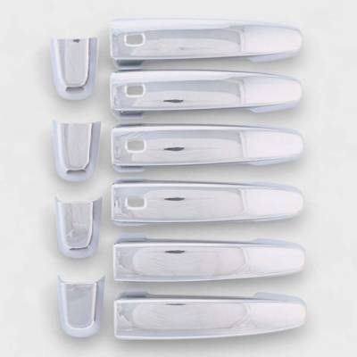 Trim Illusion - Trim Illusion DH319 Front/Rear Door Handle Covers Chrome Acadia/Traverse