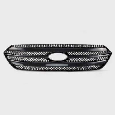 Trim Illusion - Trim Illusion ABS6425BLK Black Front Grille Overlay 13-19 Ford Taurus