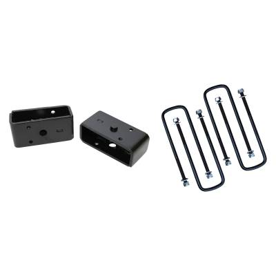 Freedom Off-Road - Freedom FO-U30120+FO-G403 2" RR Lift Blocks w/U-Bolts for 88-99 C1500 Silverado