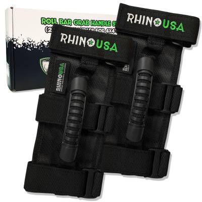 Rhino USA - Rhino USA RNO-HNDLS-4X4 Heavy-duty Roll Bar Grab Handles