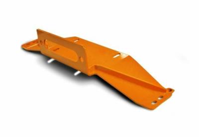 Steinjager - Steinjager Winch Mounting Plate-Fluorescent Orange for Wrangler TJ J0046279
