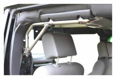 Steinjager - Steinjager Rear Rigid Style Grab Handles-Bare for Jeep JK 4DR J0041454
