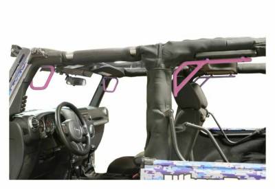 Steinjager - Steinjager Front/Rear Rigid Style Grab Handles-Pinky for Jeep JK 2DR J0044765