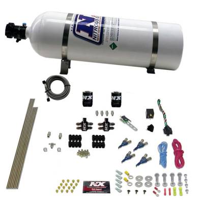 Nitrous Express - Nitrous Express 80004EFI-15 Nx Nitrous Oxide System Kit 4 Cylinder GAS EFI