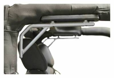 Steinjager - Steinjager Rear Rigid Grab Handles-Gray Hammertone for Jeep JK 2DR J0043505