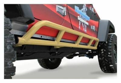 Steinjager - Steinjager Bare Knuckles Rock Sliders-Mil. Beige for Wrangler JK 4DR J0043930