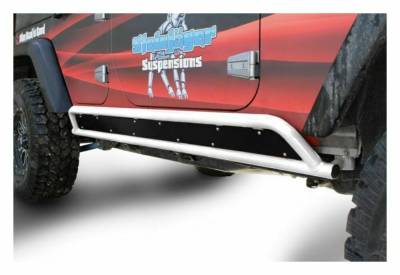 Steinjager - Steinjager Phantom Rock Sliders-Cloud White for Wrangler JK 4DR J0044894