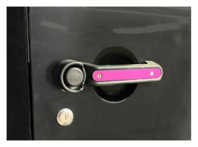 Steinjager - Steinjager Outer Door Handle Trim-Hot Pink 3pc. Kit for Jeep JK J0046550