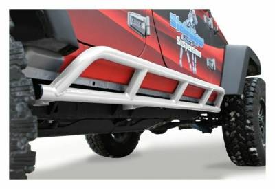 Steinjager - Steinjager Bare Knuckles Rock Sliders-Cloud White for Wrangler JK 4DR J0043934