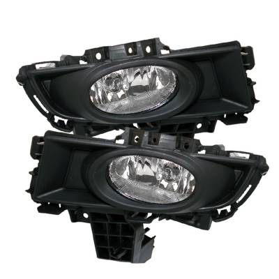 Spyder Auto - Spyder Auto 5020765 Black/Clear Fog Lights w/Switch