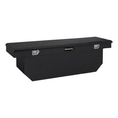 TrailFX - TrailFX 111722 Crossover Deep Angled Tool Box 72" Black Alum w/Struts & Tray