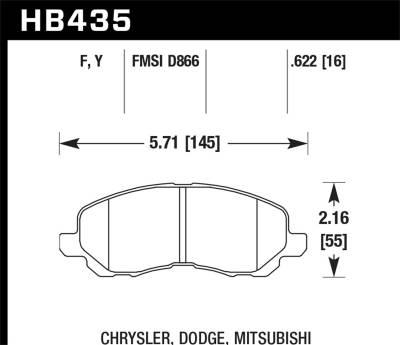 Hawk Performance - Hawk Performance LTS Light Truck & SUV Brake Pads HB435Y.622
