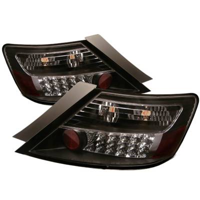 Spyder Auto - Spyder Auto 5004499 Black/Clear LED Taillights for 06-08 Honda Civic
