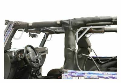 Steinjager - Steinjager Front/Rear Rigid Grab Handles-Cloud White for Jeep JK 2DR J0044771