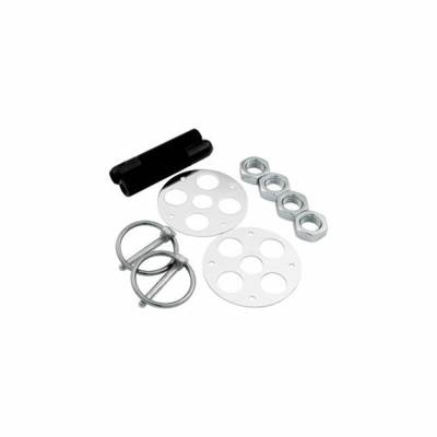 Allstar Performance - Allstar Performance ALL18477 Lightweight Aluminum Hood Pin Kit 1/2" Black