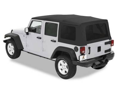 Bestop - Bestop 54717-35 Classic Replacement Soft Top Black Diamond for 07-18 Wrangler JL