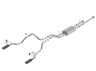 Borla - Borla 140638BC Touring Cat-Back Exhaust System for 14-20 Tundra