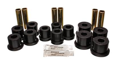 Energy Suspension - Energy Suspension 3.2113G Polyurethane Leaf Spring Bushing Set Black