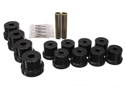 Energy Suspension - Energy Suspension 3.2102G Leaf Spring Bushing Set Polyurethane Black