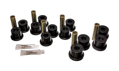 Energy Suspension - Energy Suspension 3.2107G Leaf Spring Bushing Set Polyurethane Black