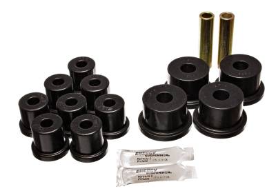 Energy Suspension - Energy Suspension 4.2123G Leaf Spring Bushing Set Black for 64-66 Ford Mustang