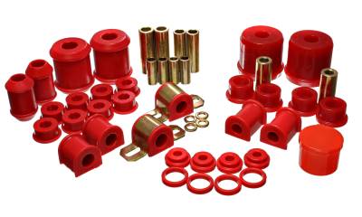 Energy Suspension - Energy Suspension 5.18110R Hyper-Flex Master Bushing Kit Red