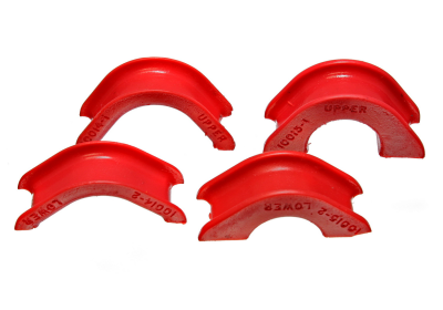 Energy Suspension - Energy Suspension 7.10101R Rack & Pinion Bushing Set Polyurethane Red