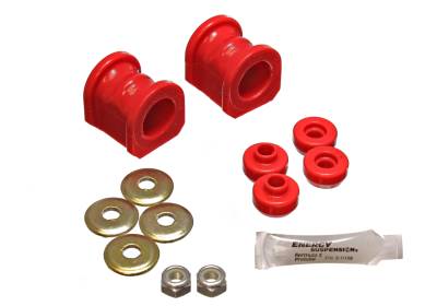 Energy Suspension - Energy Suspension 7.5115R Sway Bar Bushing Set Front Polyurethane Red