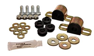 Energy Suspension - Energy Suspension 7.5116G Sway Bar Bushing Set Rear Polyurethane Black