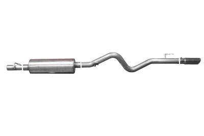 Gibson Performance Exhaust - Gibson 316593 Aluminized Cat-Back Performance Exhaust System Single Rear