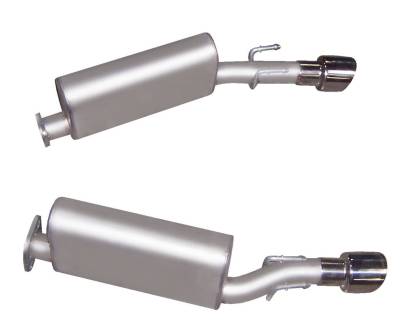 Gibson Performance Exhaust - Gibson 618000 Stainless Split Rear Axle-Back Exhaust for 05-06 Pontiac GTO