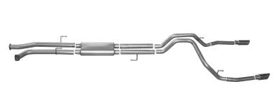 Gibson Performance Exhaust - Gibson Performance 67402 Split Rear Cat-Back Exhaust System Stainless